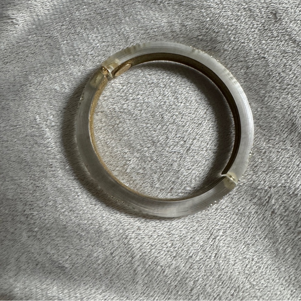 Alexis Bittar Confetti Crystal Lucite Hinge Bracelet - Picture 8 of 8